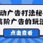 （9298期）A lice自动广告打法秘籍，高阶广告的玩法