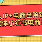 （9233期）个人IP+电商全陪跑营，自媒体小红书电商培训