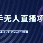 （9126期）快手无人直播项目，外面卖1900的全新玩法