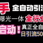 （9108期）【全网首发】快手全自动截流协议，微信每日被动500+好友！全行业通用！