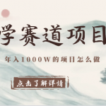 国学赛道项目拆解，全是干货，年入1000W的项目应该怎么做，思维提升