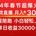 （8873期）龙年2024过年期间，最爆火的项目 抓住机会 普通小白如何逆袭一个月收益30W+