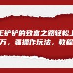 全网首发，靠王铲铲的致富之路轻松上榜，月入过万，骚操作玩法，教程＋资料