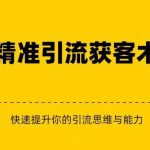 精准引流+私域营销+逆袭赚钱（三件套）快速提升你的赚钱认知与营销思维