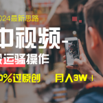 （8667期）中视频新思路，双重去重100%过原创，一键分发多平台变现，简单无脑，日…