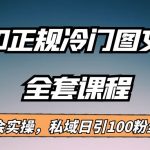 外面卖980的正规冷门图文新玩法，私域日引100粉丝，变现200+