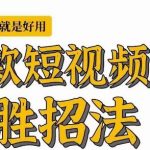 [新自媒体]爆款短视频致胜招法，学会一招，瞬间起飞，卷王出征，寸草不生