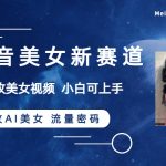 （8141期）抖音美女新赛道-漫改AI美女流量密码，5分钟制作视频，新手一周涨万粉