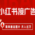 （6833期）小红书接广告月入过万，简单搬运图片，新手小白快速上手