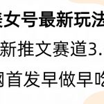 （6761期）全新模式，全网首发，亲测三个视频涨粉6w【附带教程和素材】