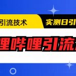 （6548期）最新引流技术：哔哩哔哩引流方法，实测日引50+