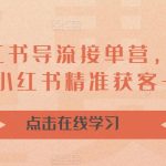 （6523期）16天-小红书 导流接单营，教你引爆流量，在小红书精准获客+转化成交