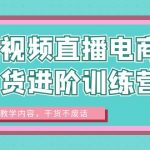 （6401期）短视频直播电商带货进阶训练营：实战教学内容，干货不废话！