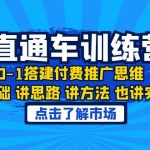 （6332期）淘系直通车训练课，0-1搭建付费推广思维，讲基础 讲思路 讲方法 也讲实操