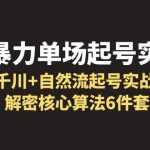 （6317期）千川暴力单场·起号实战课：千川+自然流起号实战， 解密核心算法6件套