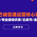 （6221期）阿里巴巴诚信通运营核心玩法课程，1688/专业级知识库/白皮书/全攻略