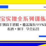 （5172期）淘宝实操全系列训练营 新手到高手进阶·覆盖·99%知识 看透·对手 学会运营