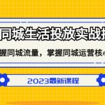 （5140期）本地同城生活投放实战技巧，掌握-同城流量，掌握-同城运营核心！