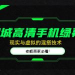 （4925期）同城高清手机绿幕，直播间现实与虚拟的混搭技术，老板商家必看！