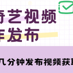 （4755期）爱奇艺号视频发布，每天几分钟即可发布视频，月入10000+【教程+涨粉攻略】