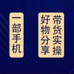（4178期）好物分享高阶实操课：0基础一部手机做好好物分享带货（24节课）