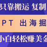 （10637期）出海掘金搬运，赚老外美金，月入3w+，仅需GPT粘贴复制，小白也能玩转