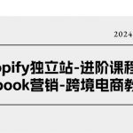 Shopify独立站进阶课程-Facebook营销跨境电商教程（25节）