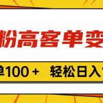 （11230期）色粉高客单变现，一单100＋ 轻松日入1000,vx加到频繁